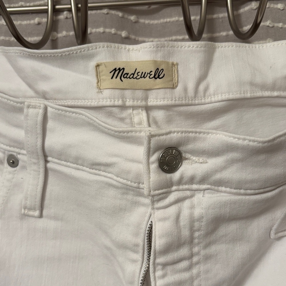 Madewell Women's Ankle Jeans in White. Only wore once